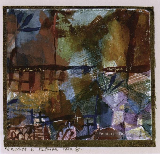 Fenêtres et palmiers Paul Klee Peintures à l'huile